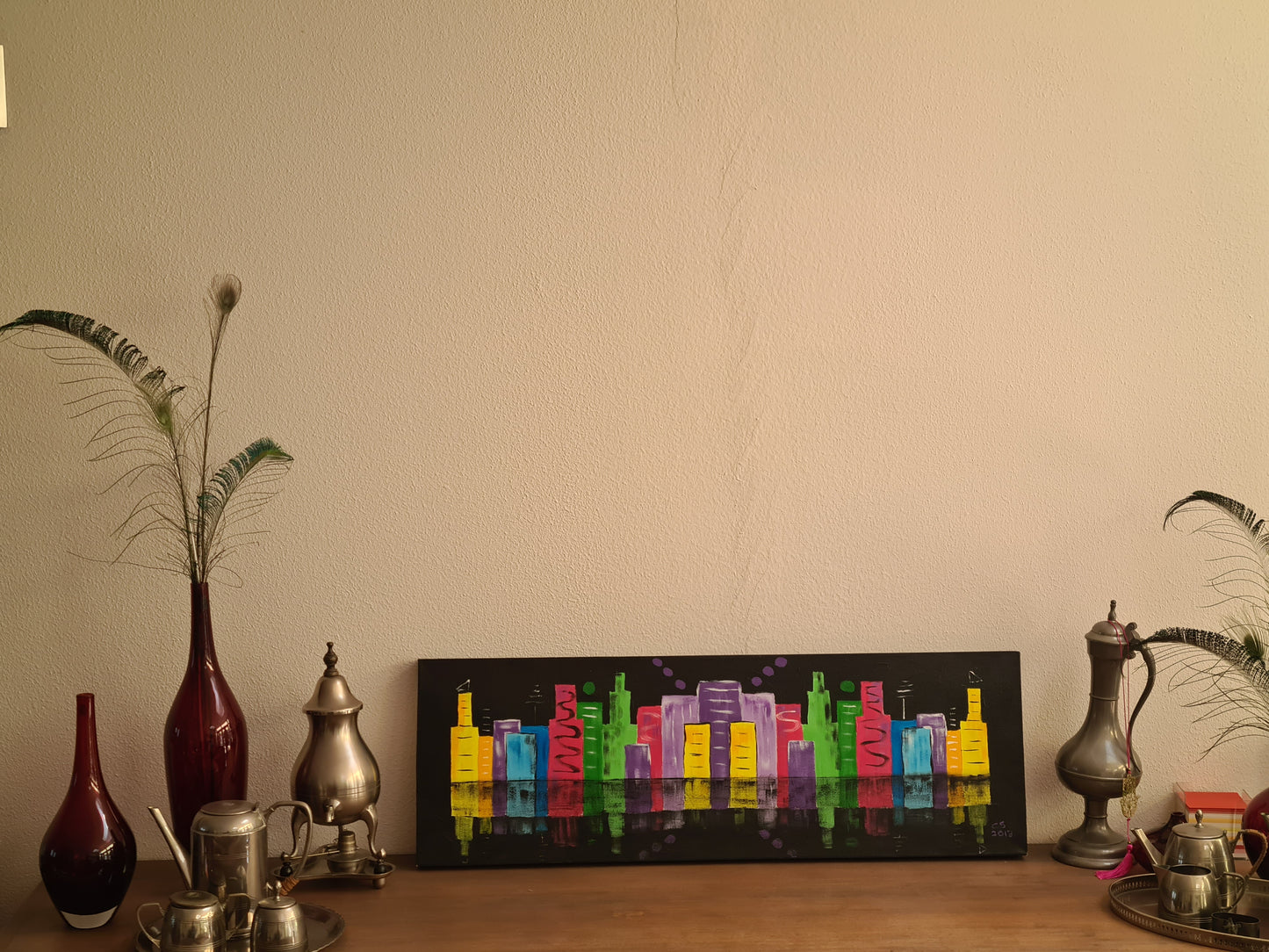 Skyline in kleur groot