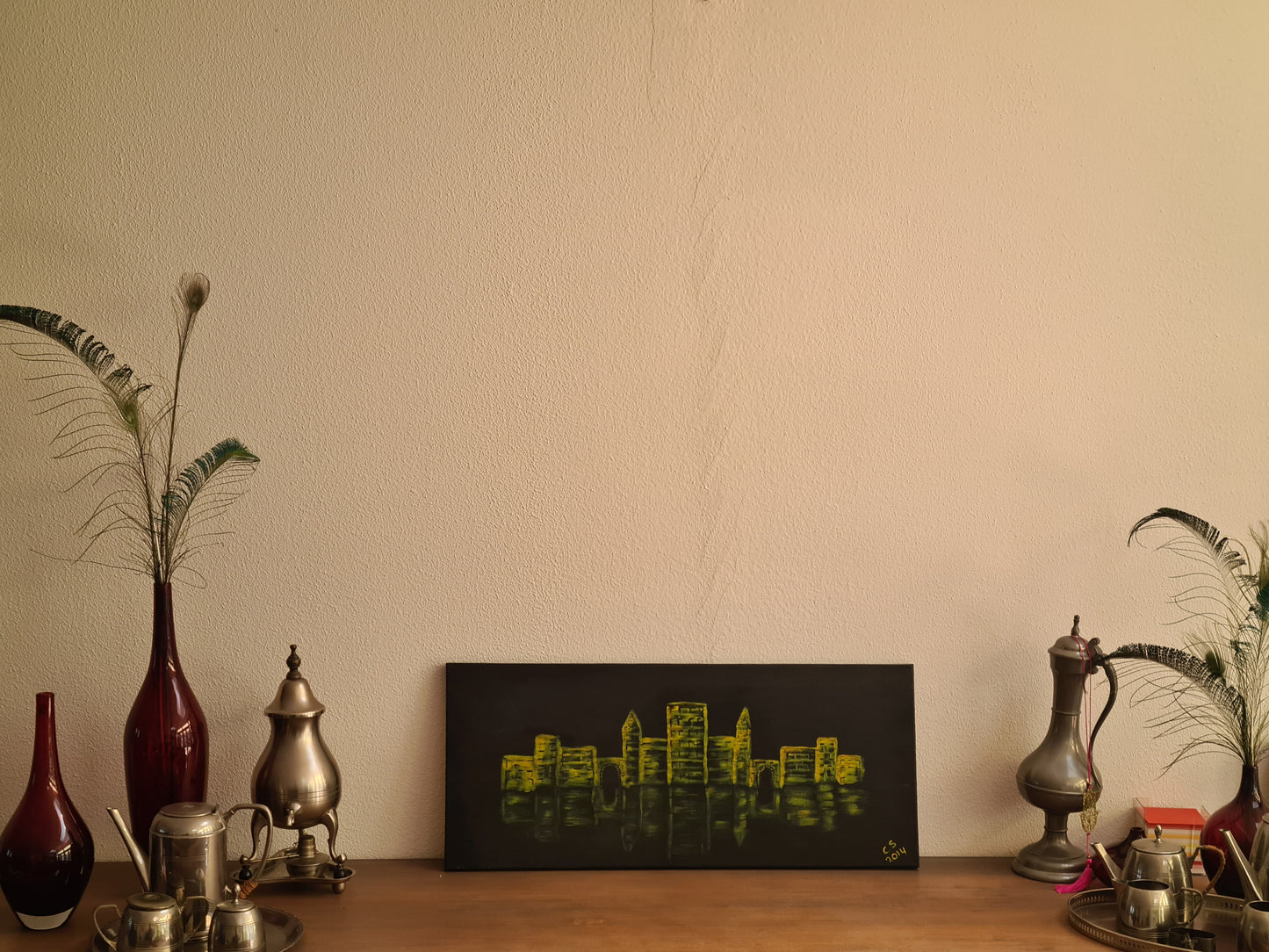 Skyline in het geel.