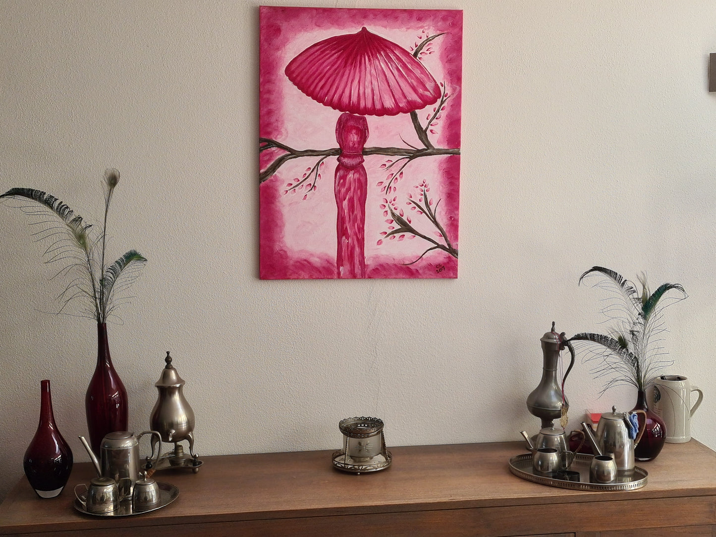 Japanse dame met parasol