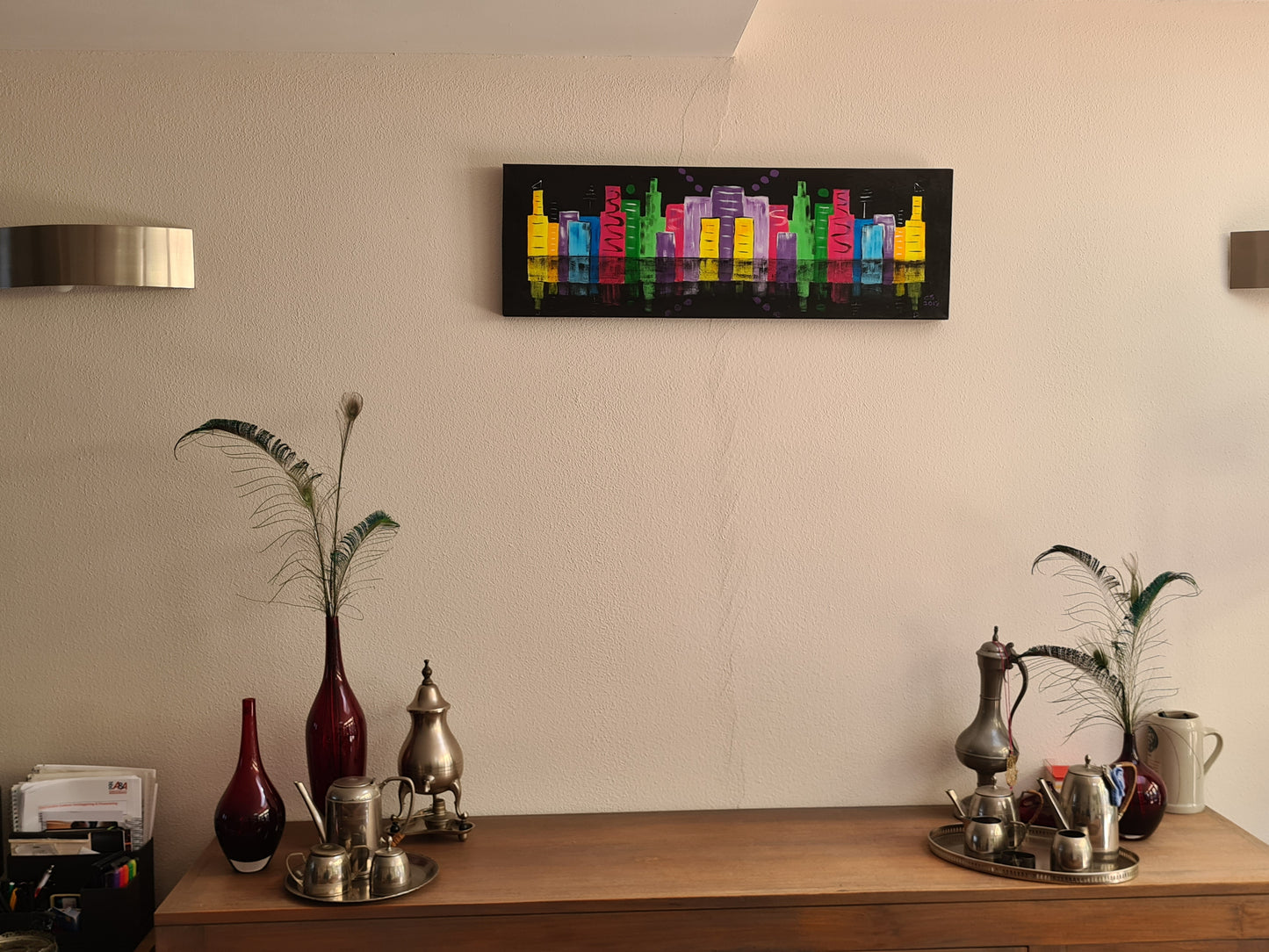 Skyline in kleur groot